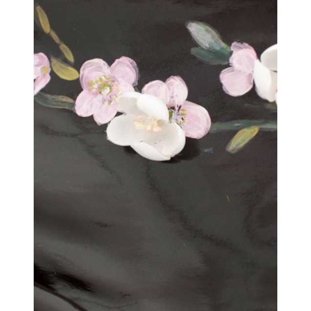 Black floral 3/4 Sleeve sheath dress