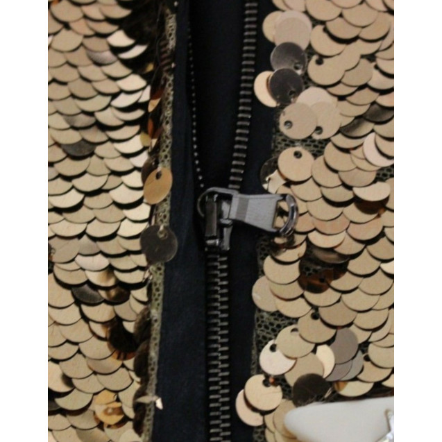 Masterpiece gold sequined crystal swarovski dress