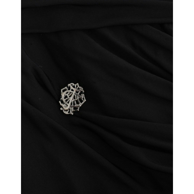 Elegant Strapless Black Maxi Dress