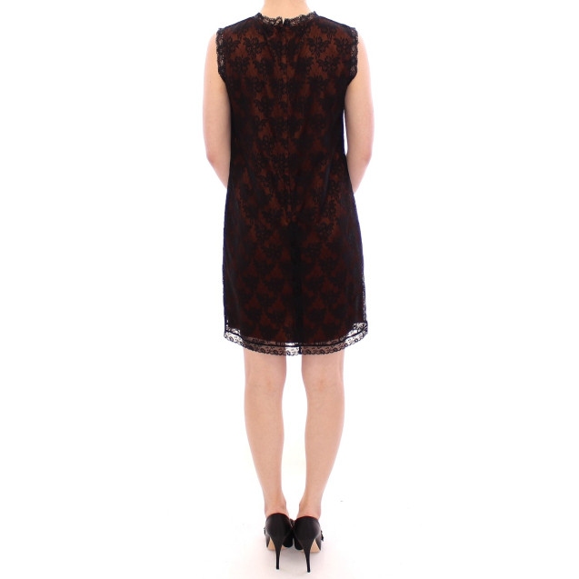 Elegant Floral Lace Shift Mini Dress