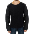 Gray wool crewneck sweater