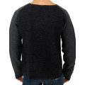 Gray wool crewneck sweater