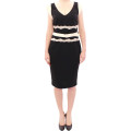 Black lace sheath dress