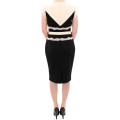 Black lace sheath dress