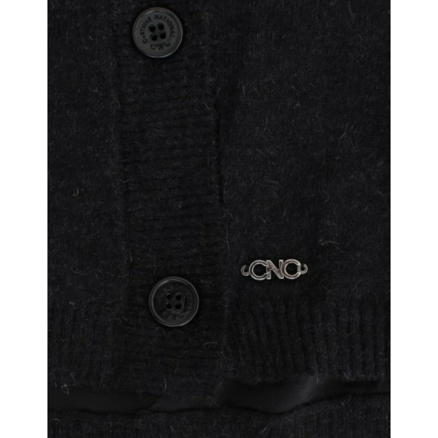 Gray wool alpaca cardigan