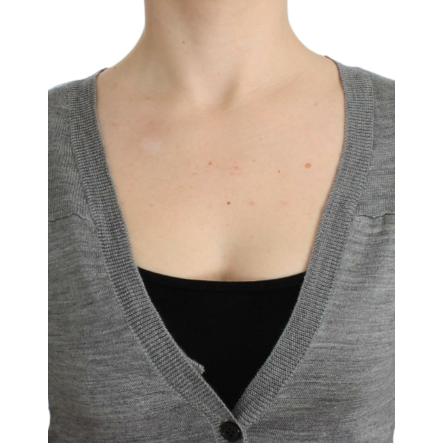 Gray lightweight cardigan