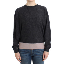 Chic Gray Batwing Lightweight Sweater