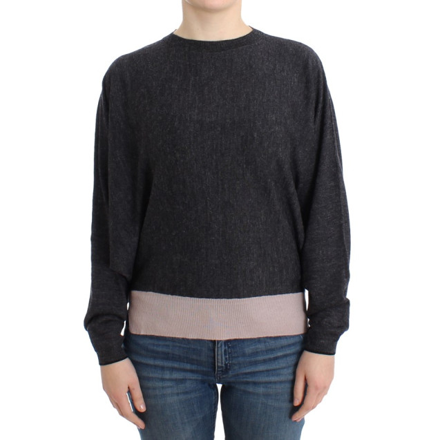 Chic Gray Batwing Lightweight Sweater