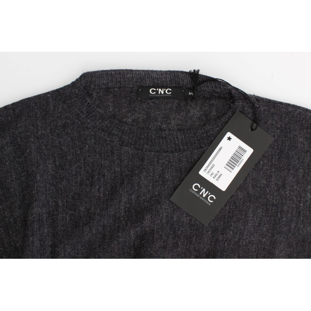 Chic Gray Batwing Lightweight Sweater