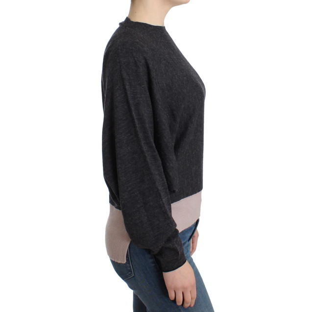 Chic Gray Batwing Lightweight Sweater