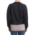 Chic Gray Batwing Lightweight Sweater