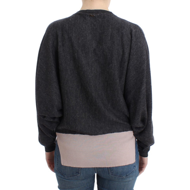Chic Gray Batwing Lightweight Sweater