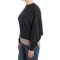 Chic Gray Batwing Lightweight Sweater
