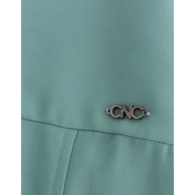 Green 3/4 sleeved sheath dress