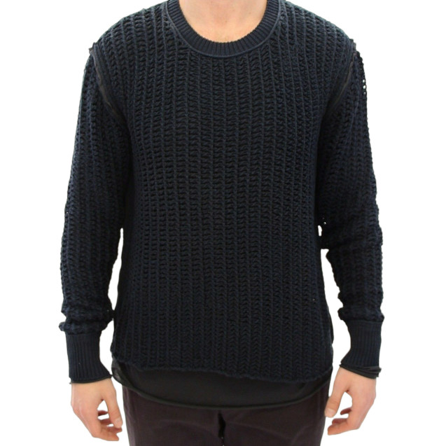 Blue Runway Netz Pullover Netted Sweater