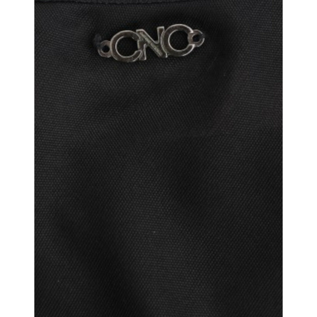 Elegant Black Knee-Length Viscose Dress